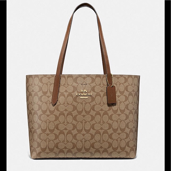 SALE!🔥🔥🔥🔥🔥Coach Avenue Tote in Signature Canvas - Picture 1 of 6